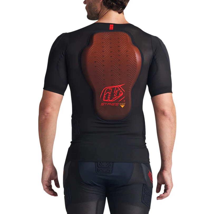 TROY LEE DESIGNS STAGE GHOST D3O Bescherming T-shirt Korte Mouw Zwart