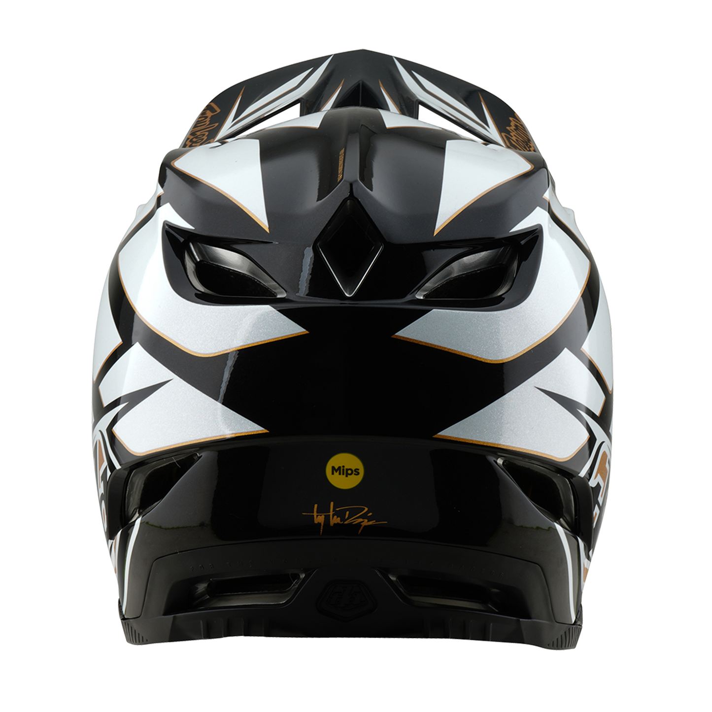 Casque VTT TROY LEE DESIGNS D4 COMPOSITE MIPS GHOSTWING Blanc