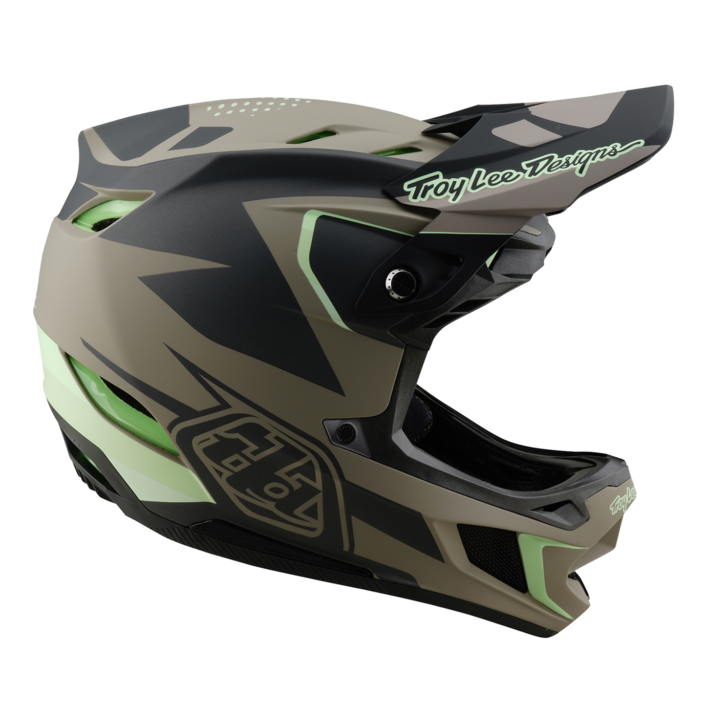 Casque VTT TROY LEE DESIGNS D4 COMPOSITE MIPS Marron/Noir/Jaune