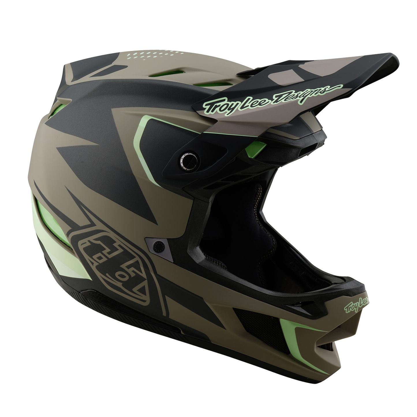 Casque VTT TROY LEE DESIGNS D4 COMPOSITE MIPS Marron/Noir/Jaune