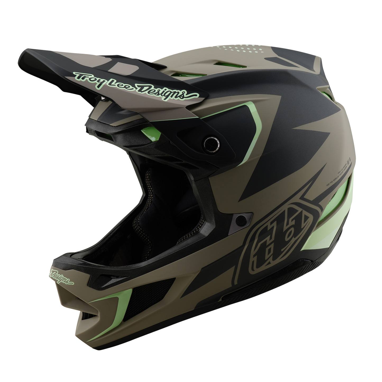 Casque VTT TROY LEE DESIGNS D4 COMPOSITE MIPS Marron/Noir/Jaune