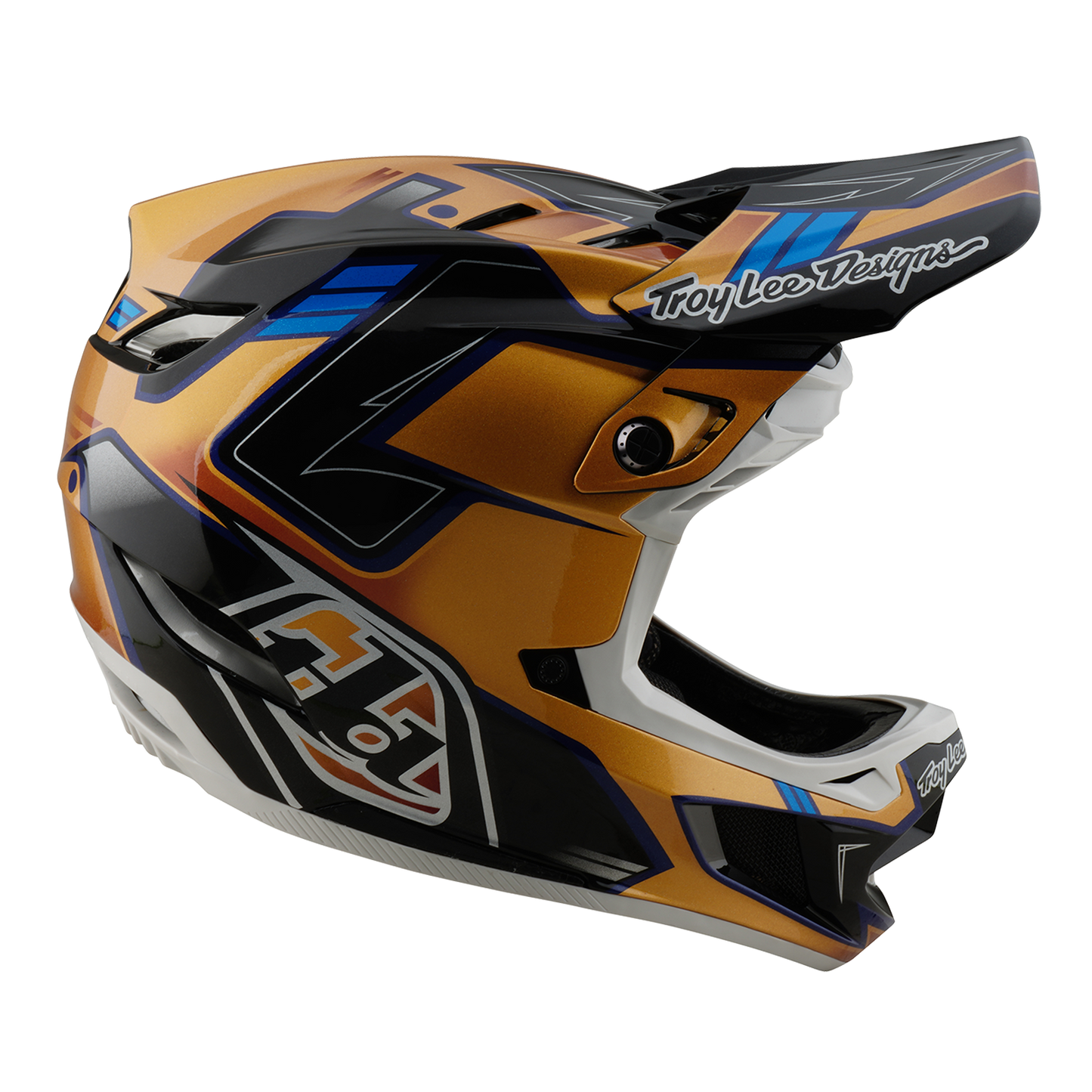 Casque VTT TROY LEE DESIGNS D4 COMPOSITE MIPS ROYALTY Noir/Or
