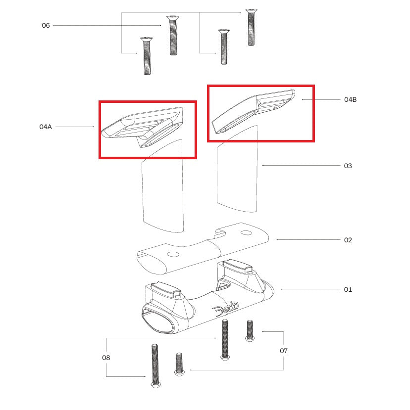 Plaques de fixation DEDA pour Support TT314