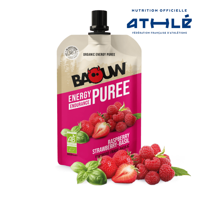 BAOUW Biologisch Recept Energiepuree met Framboos/Straalbes/Basilicumfruit (90g)