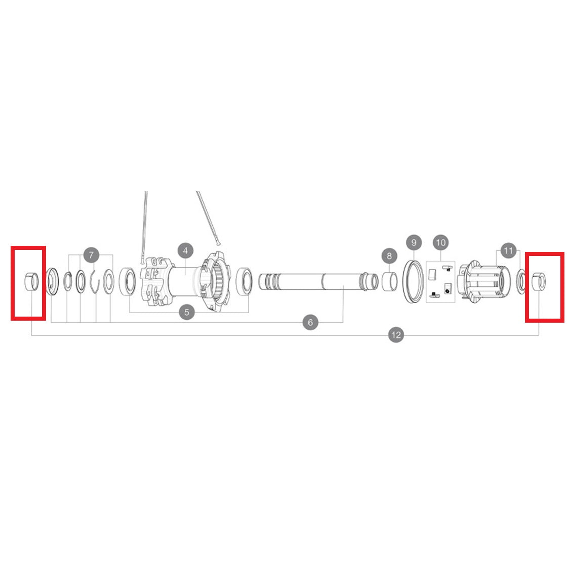 MAVIC YELL BOOST 148MM ZELFINSTELLENDE ACHTERASSTEUN