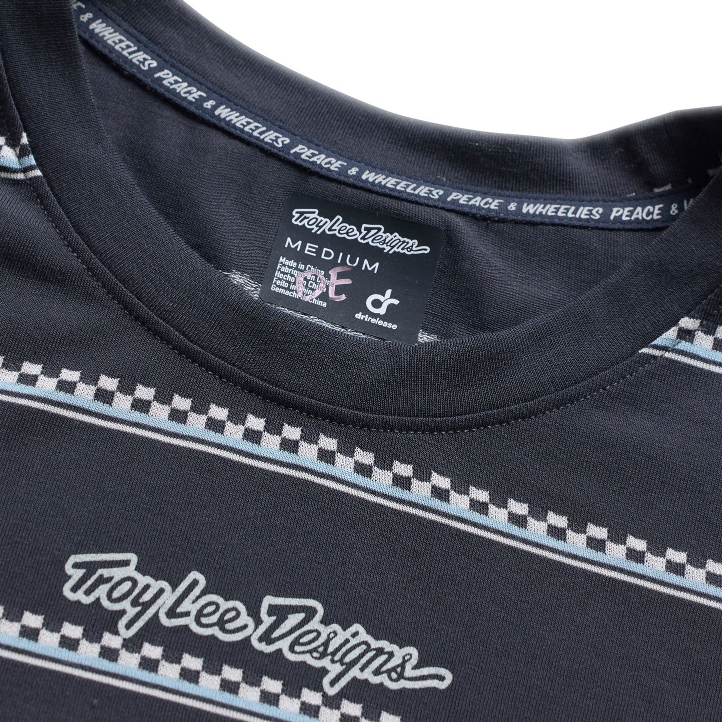 Maillot TROY LEE DESIGNS LILIUM RIDE CHECKED OUT Femme Manches Courtes Carbon
