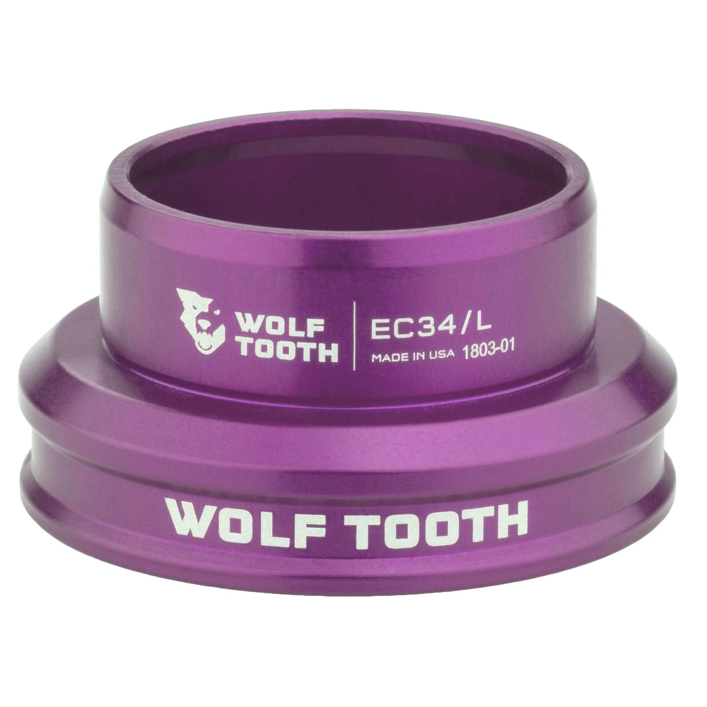 Lage kom voor WOLF TOOTH PREMIUM 1"1/8 EC34 extern balhoofdstel, paars