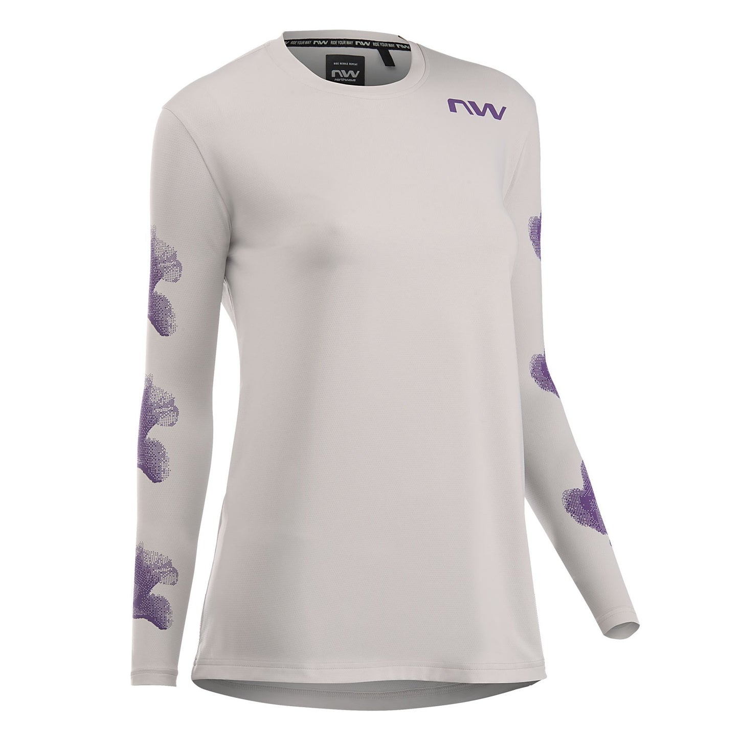 NORTHWAVE XTRAIL 2 Dames Trui Lange Mouw Grijs/Paars