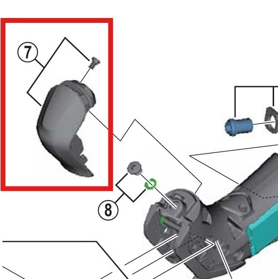 Linker voorkap met schroeven SHIMANO ST-R785