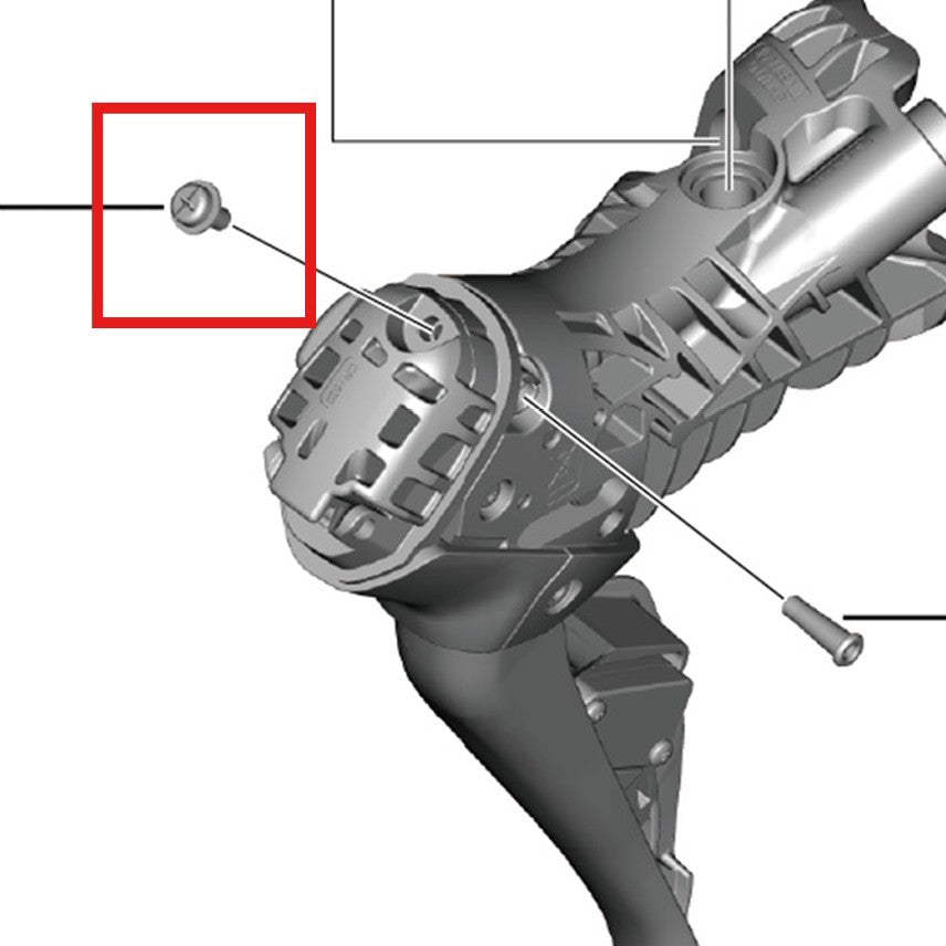 SHIMANO batterijdekselschroef voor ST-R9270/R8170/R7170 hendel