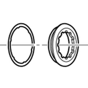 SHIMANO CS-9000 borgring en sluitring