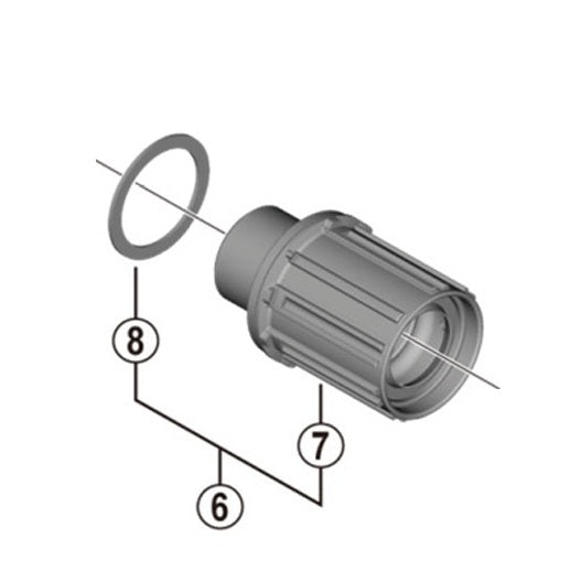 SHIMANO FH-MT400B Vrijloopbody Type Shimano HG