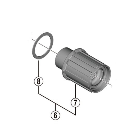 Vrijloophuis SHIMANO FH-RS470/171 Type Shimano HG
