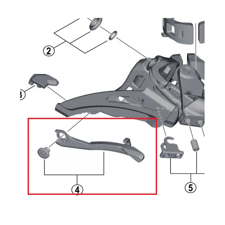 Plaquette Fourchette Dérailleur SHIMANO FD-M9025/8025/8020