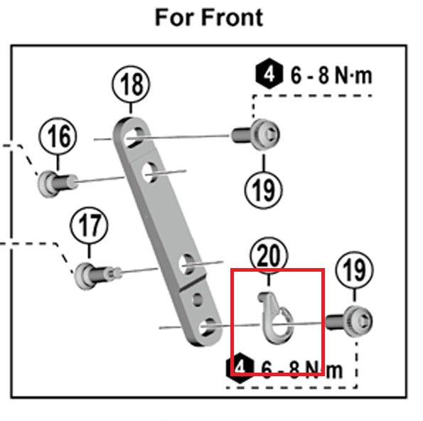 Rondelle Orientée SHIMANO pour Adaptateur Flat Mount