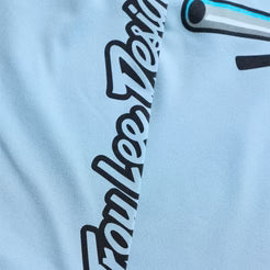 TROY LEE DESIGNS RUCKUS RIDE CARBS Junior Lange Mouw Jersey Blauw