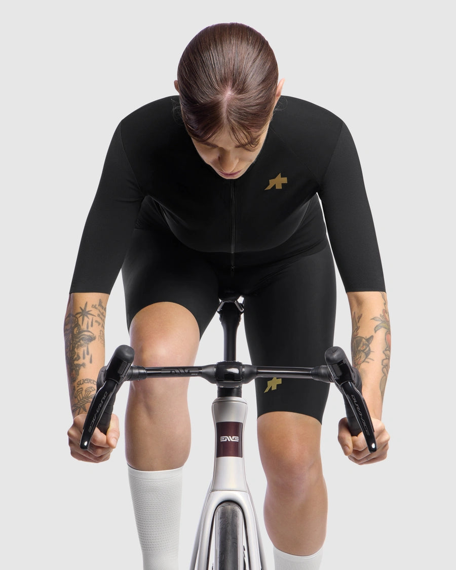 ASSOS UMA GTV SHELL S11 Damestrui met korte mouwen Zwart