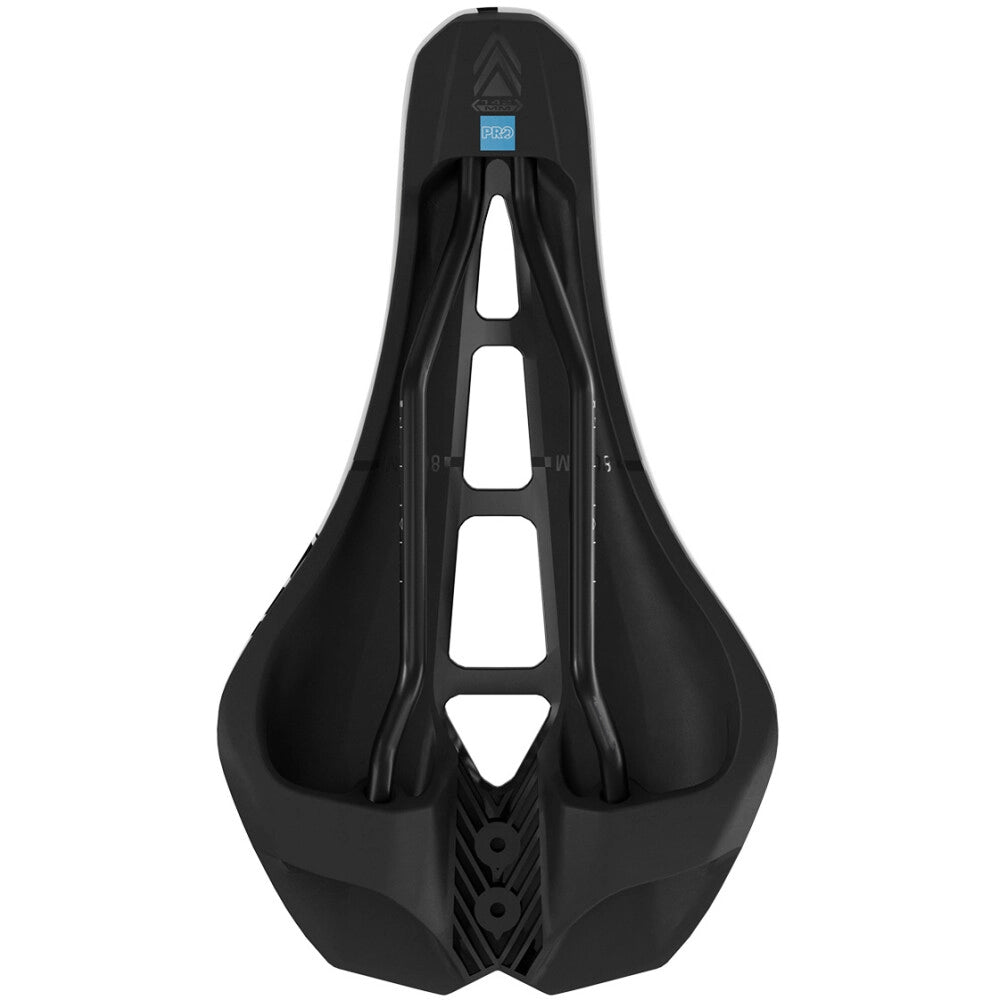 STEALTH PERFORMANCE 142mm PRO-zadel Wit Roestvrijstalen Rails