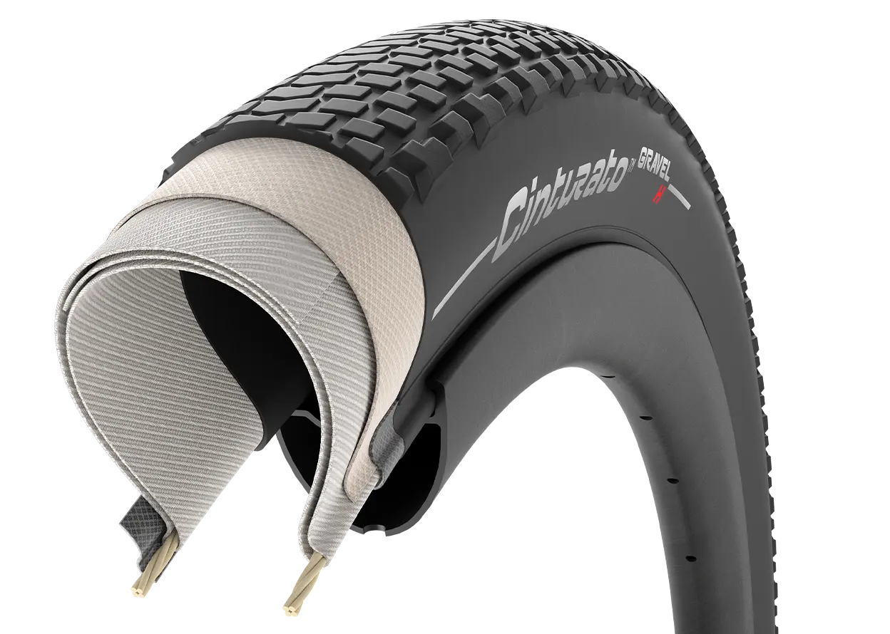 Band PIRELLI CINTURATO GRAVEL H 700x50c Tubeless Ready Beige