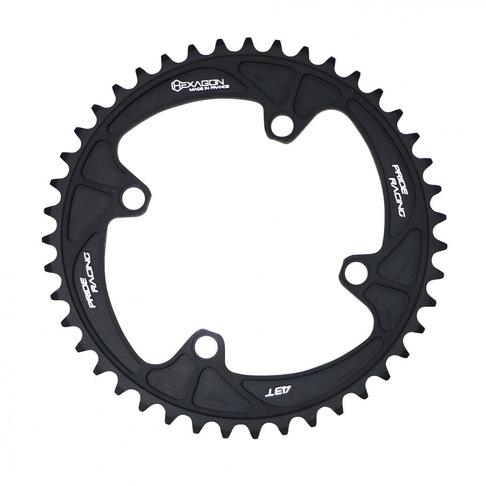 Couronne PRIDE HEXAGON 4 Vis Non Filetées Black