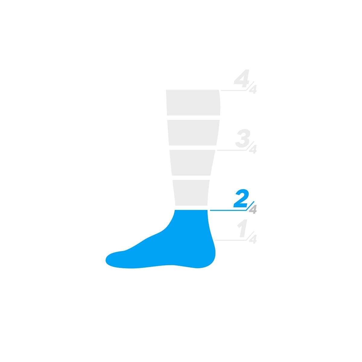 Chaussettes CASTELLI ENTRATA 9 Bleu Azzuro Italia