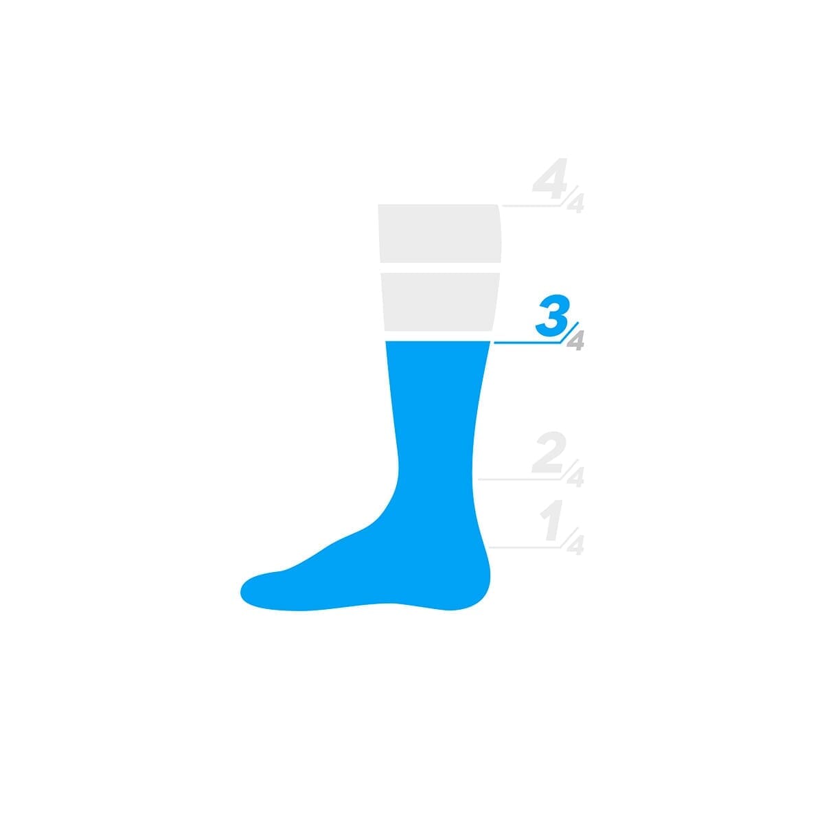 Chaussettes CASTELLI ESPRESSO 12 Bleu