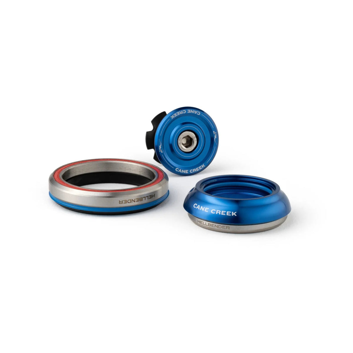 Geïntegreerd conisch balhoofdstel CANE CREEK Hellbender 70 1"1/8-1.5" IS42/IS52 blauw