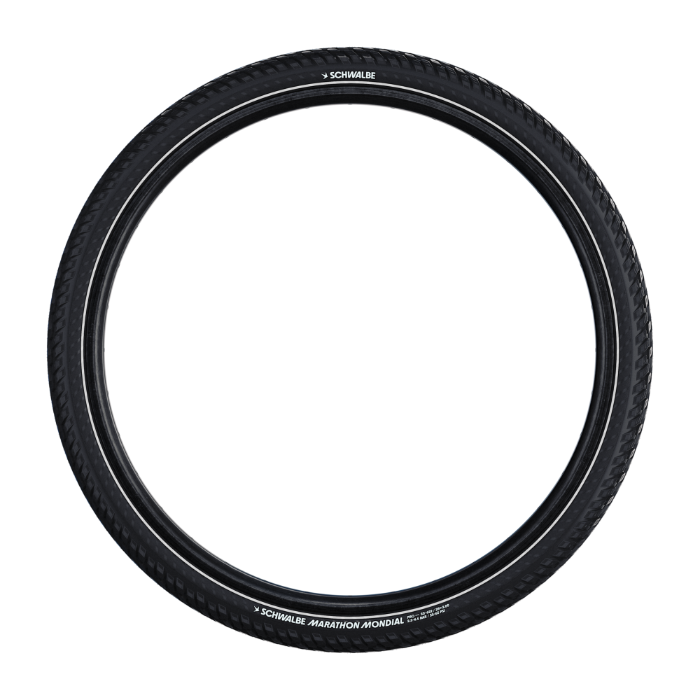 Pneu SCHWALBE MARATHON MONDIAL 27.5x2.40 ADDIX RaceGuard Reflex Tubetype Rigide