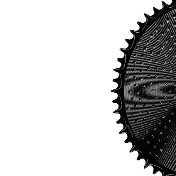 Paire de Plateaux 12V ALUGEAR AERO 8 Trous pour Sram Noir