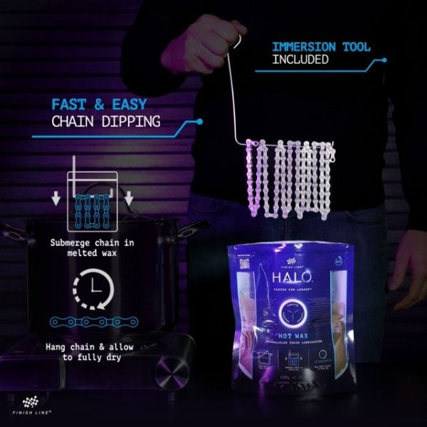 FINISH LINE HALO WAX Kettingsmeermiddel Warme was (korrels) (600 g)