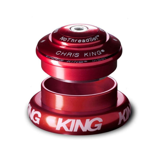 Semi-geïntegreerd / extern balhoofd CHRIS KING INSET 7 1"1/8-1.5" ZS44/EC44 Rood