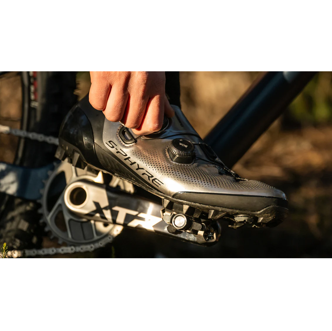 Chaussures VTT SHIMANO XTR XC903S S-PHYRE Argent - Édition Limitée