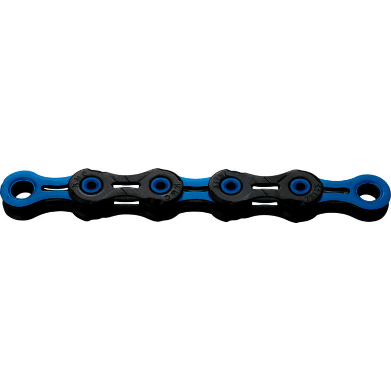 12V KMC DLC12 Waxed Zwart/Waxed Blauw Ketting