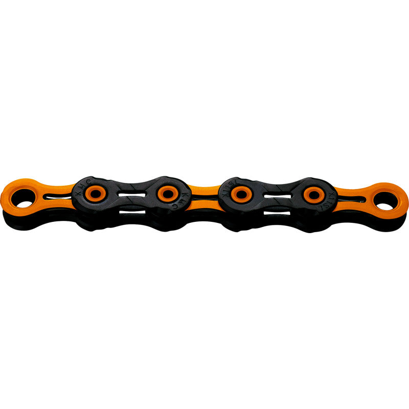 KMC DLC12 12V ketting Zwart/Wit Oranje