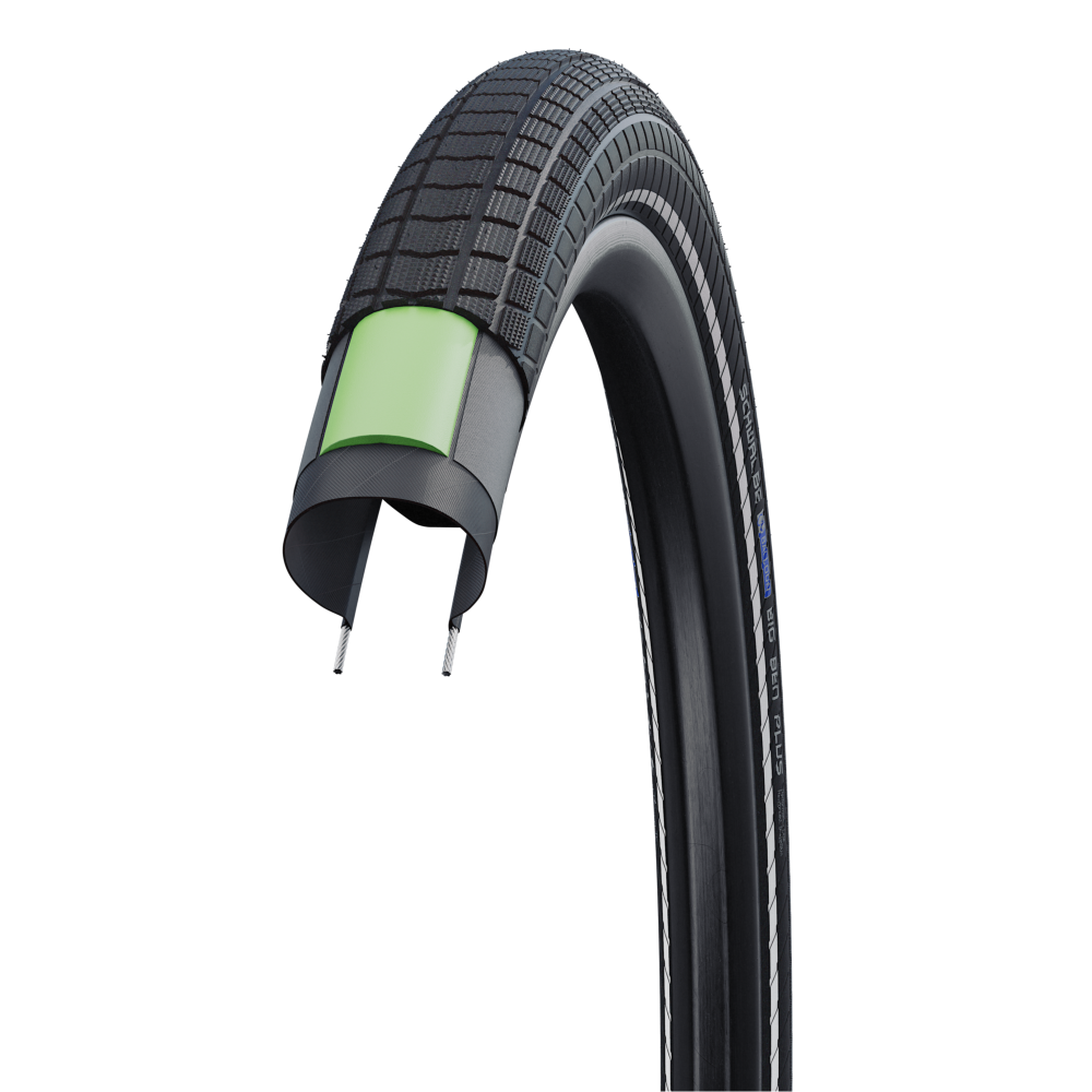SCHWALBE BIG BEN PLUS 27.5x2.15 ADDIX DD GreenGuard Tubeless Ready Starre band