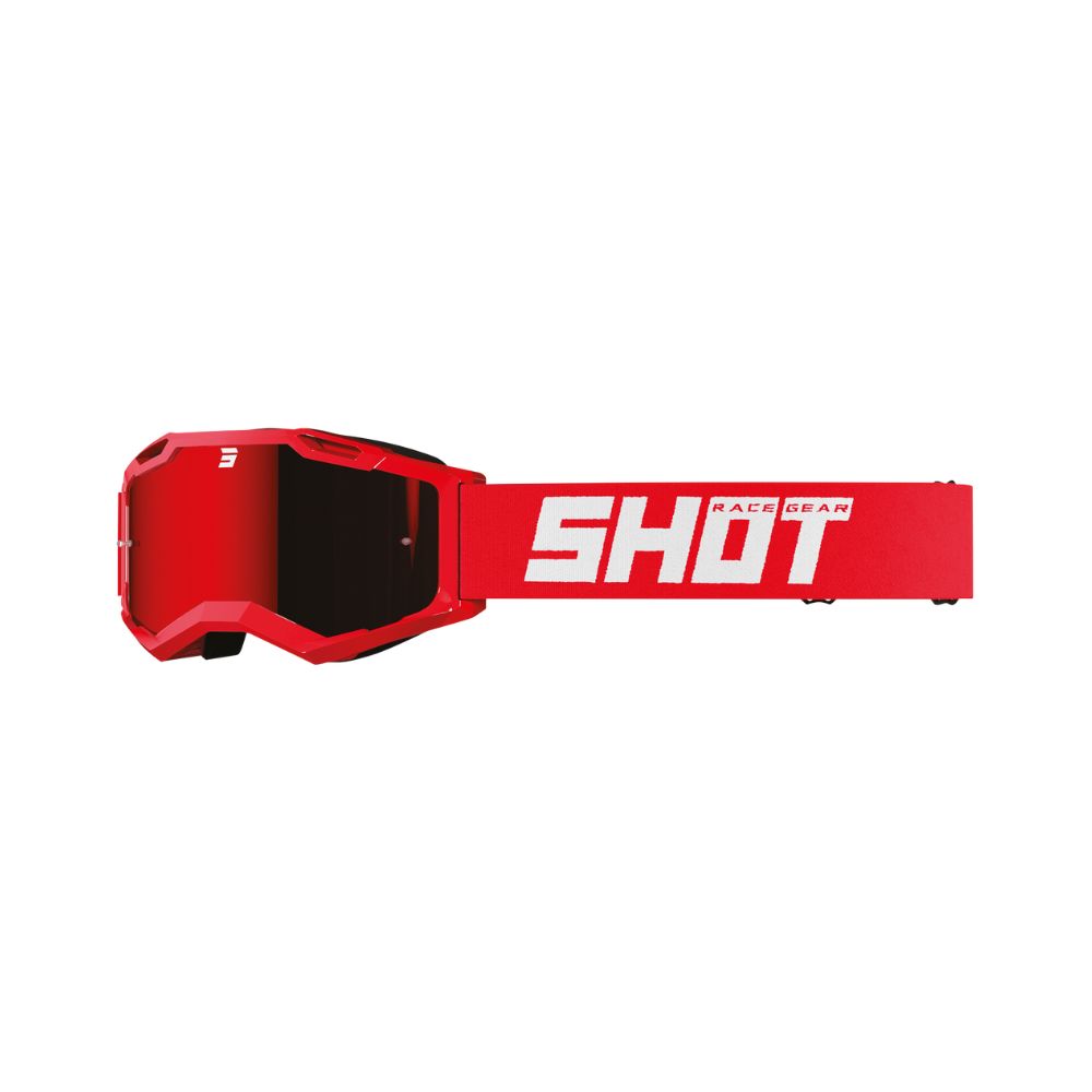 SHOT Assault 2.0 Solid crossbril, Irridium glanzend rood