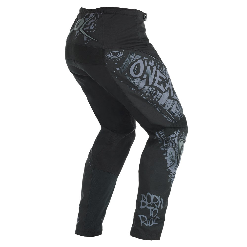 O'NEAL ELEMENT RANCID broek zwart/grijs - achteraanzicht