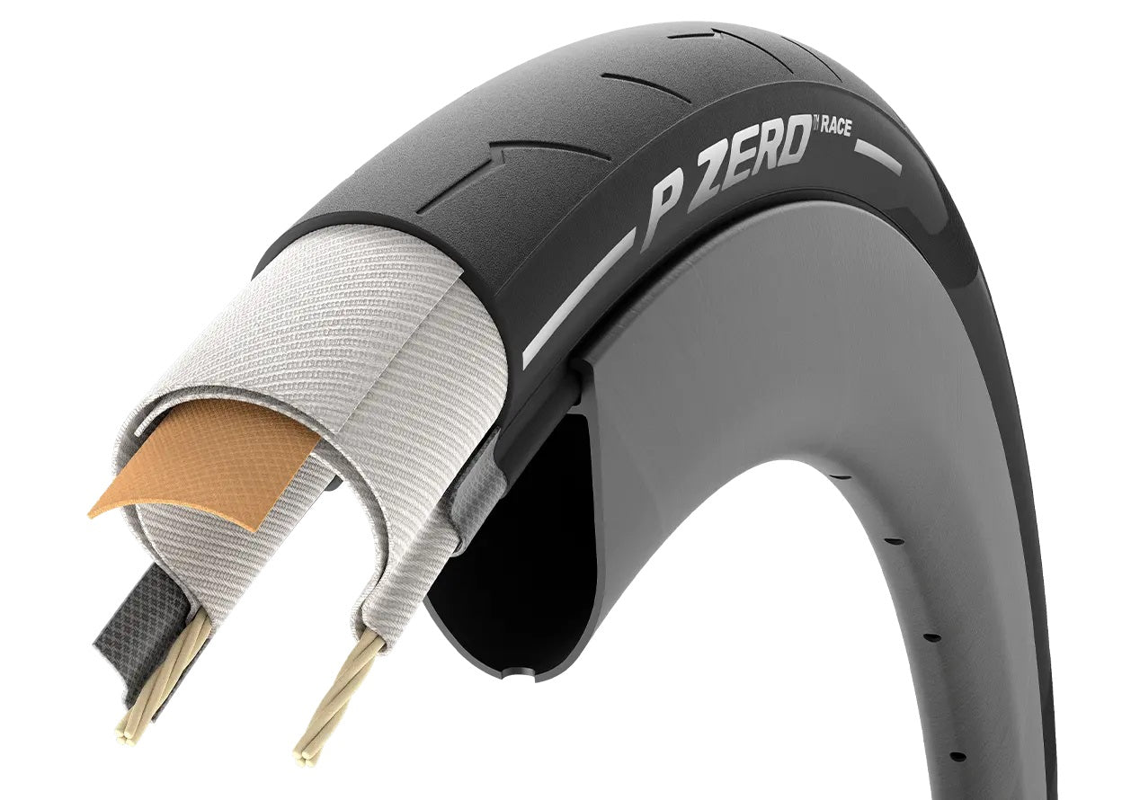 Pneu PIRELLI P ZERO RACE 700x30c TubeType Marron