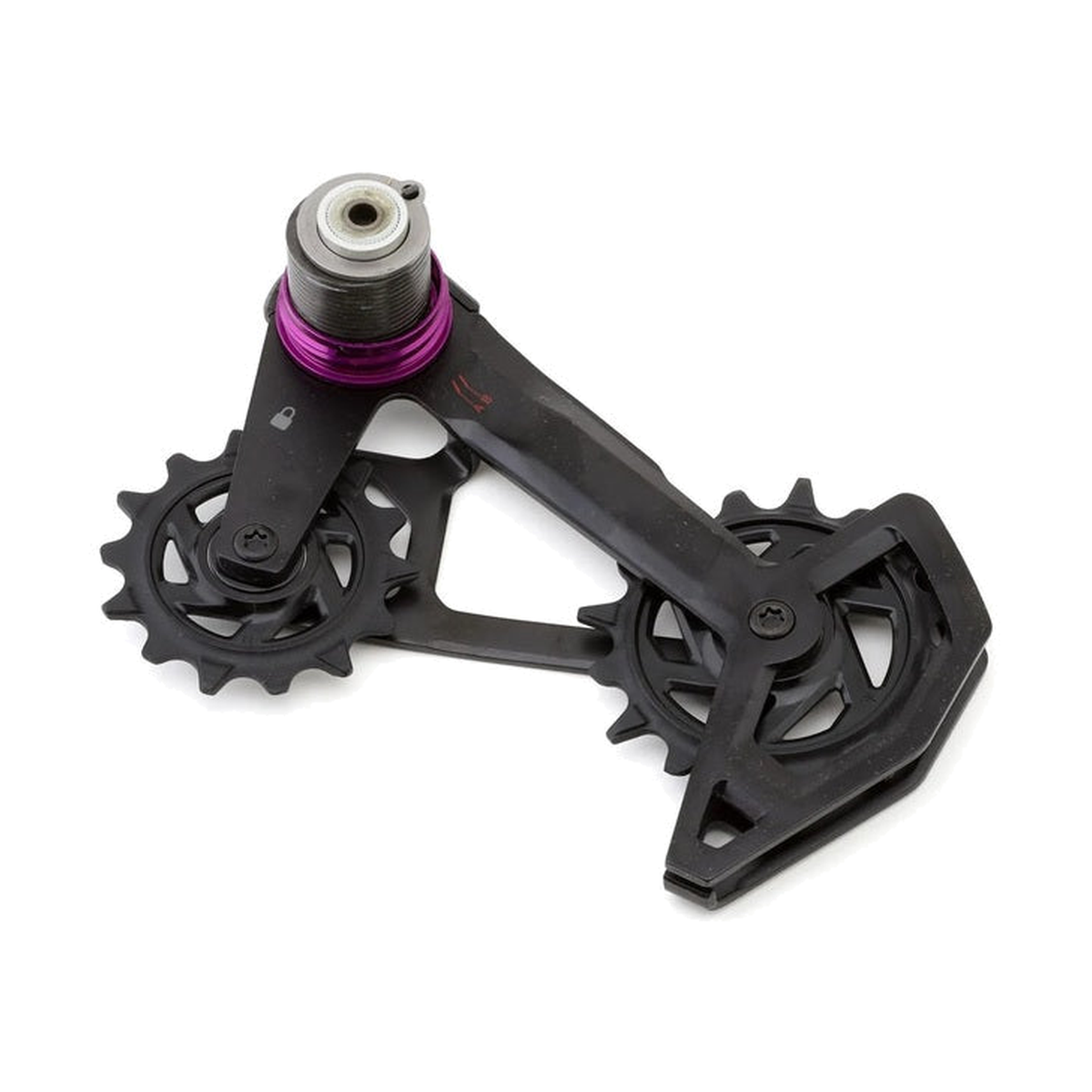 Derailleurkooi + wieltjes SRAM GX T-TYPE EAGLE AXS — onderdeel op witte achtergrond