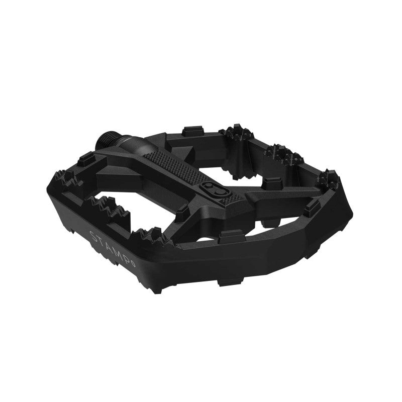 CRANKBROTHERS STAMP 0 Breed Vlakke Pedalen Zwart