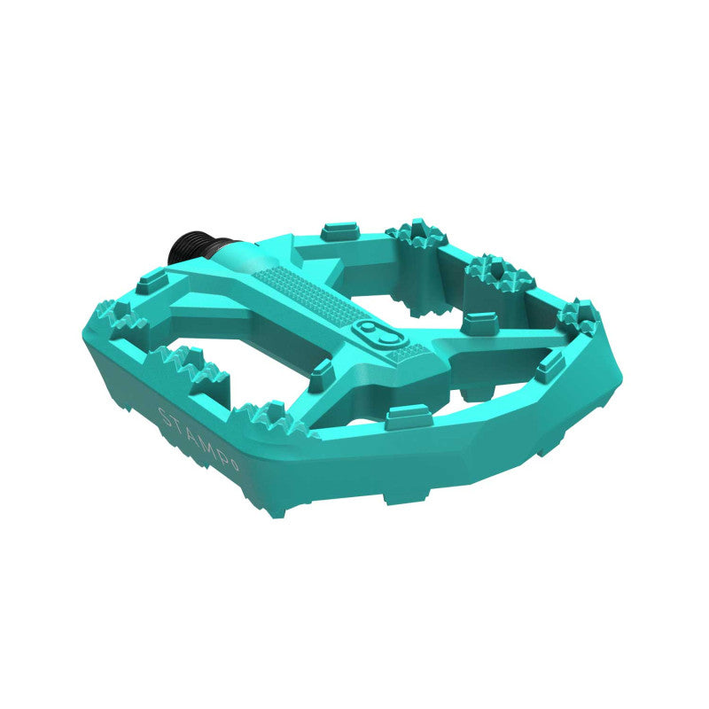 CRANKBROTHERS STAMP 0 Kleine platte pedalen Turquoise