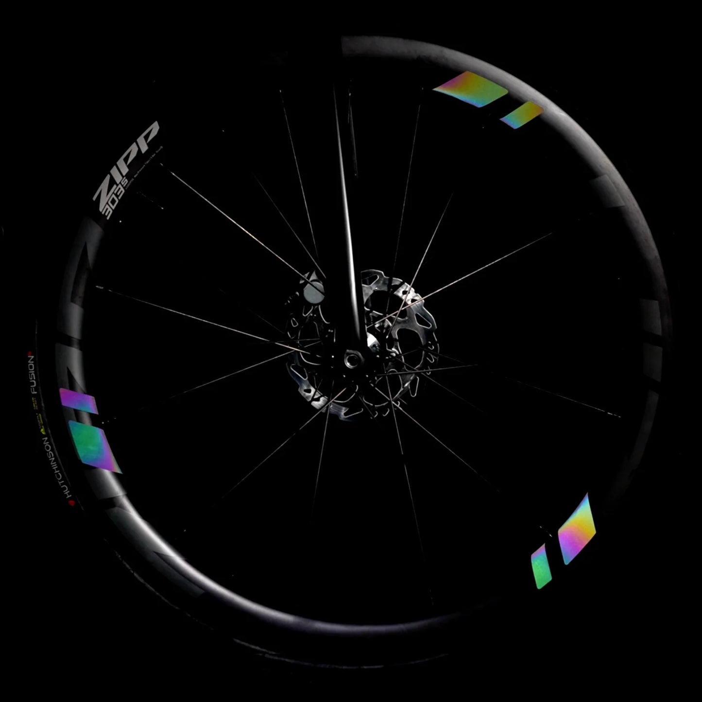 DE BEAM WHEEL FLASH 2.0 Rainbow Reflecterende Stickers