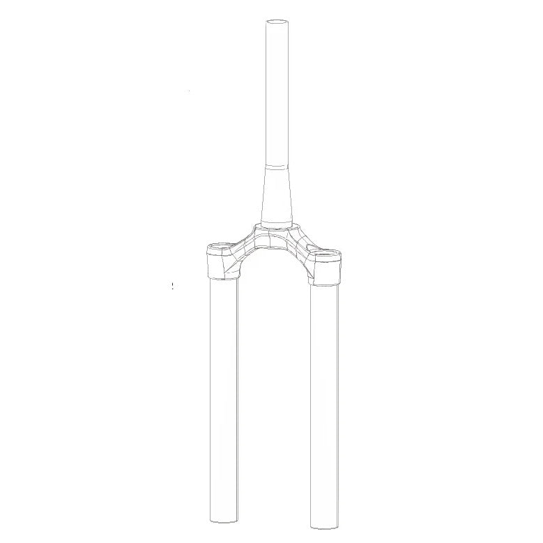 Ensemble Té/Pivot/Plongeurs ROCKSHOX ZEB DebonAir 27.5"/29" Pivot Conique Ø63 mm Déport 44 mm Noir Diffusion
