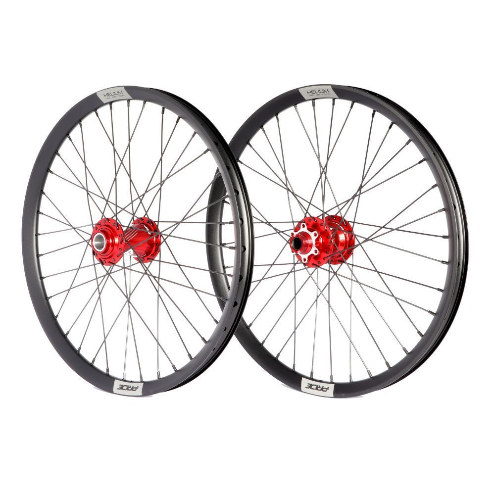 Paire de Roues PIRDE 20" (406mm) Control V1 Helium M24 Axes 20/10mm Rouge