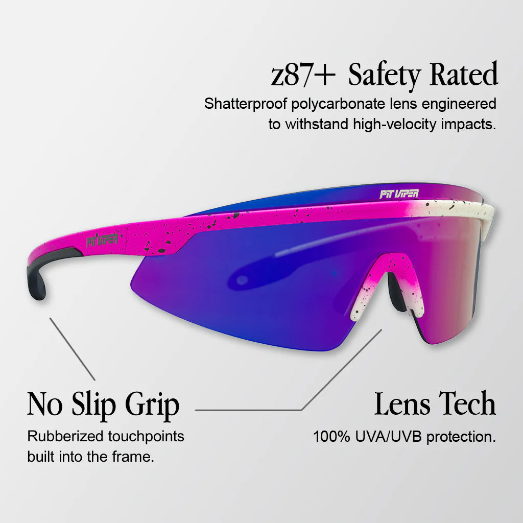 Lunettes PIT VIPER THE DOMESTIQUE SKYSURFER Rose/Violet