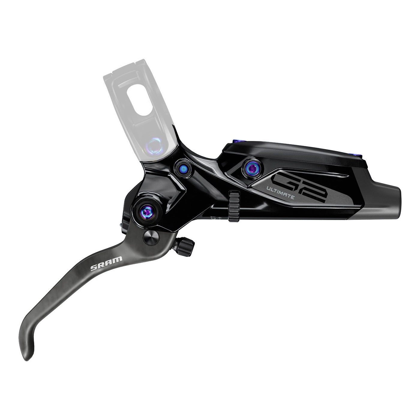SRAM G2 Ultimate Hendel (A2) Glanzend Zwart Rainbow Hardware #11.5018.052.011