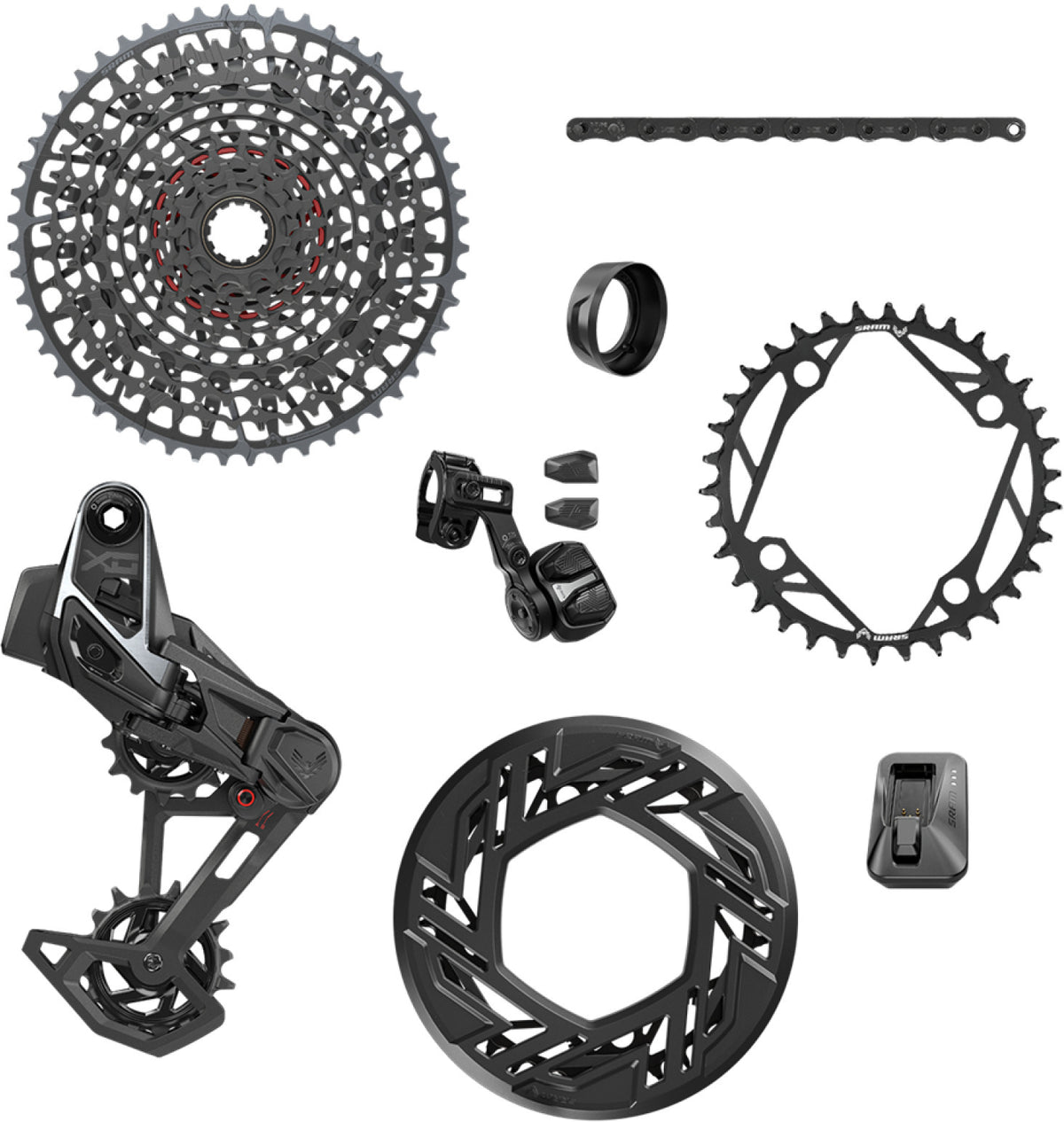 SRAM X0 EAGLE E-MTB 104BCD AXS T-TYPE-groep 36 tanden 10/52 USB-C