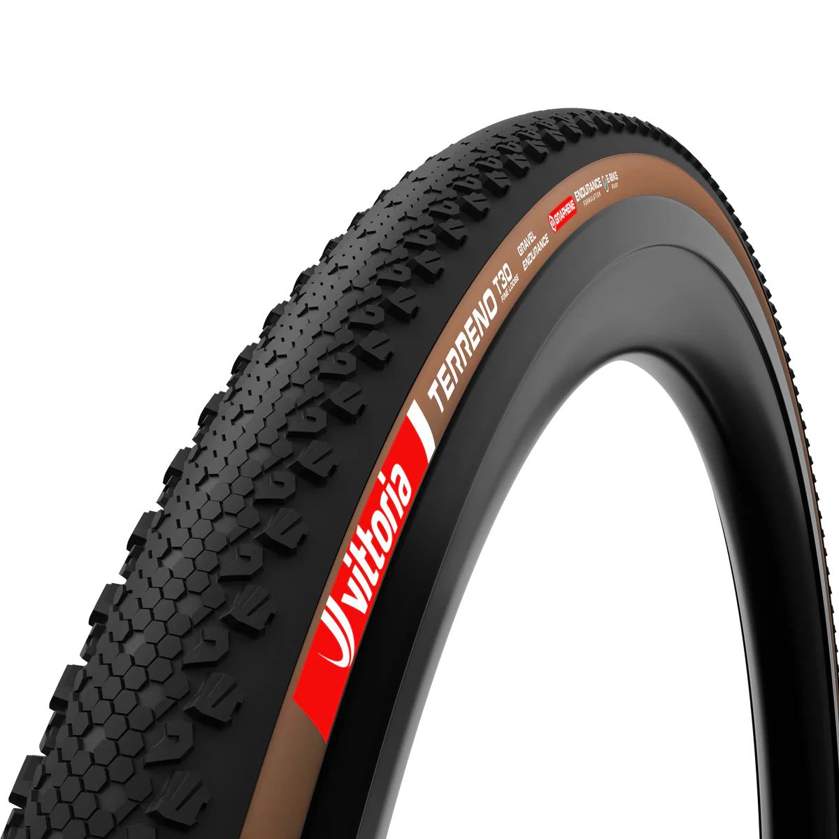 Pneu VITTORIA TERRENO T30 FINE LOOSE 700x45c Gravel Endurance Tubeless Ready Souple Marron