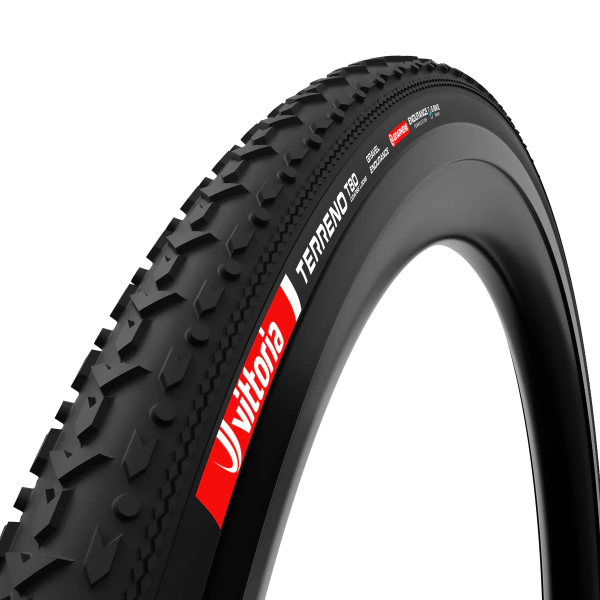 Pneu VITTORIA TERRENO T80 COARSE LOOSE 700x45c Gravel Endurance Tubeless Ready Souple Noir