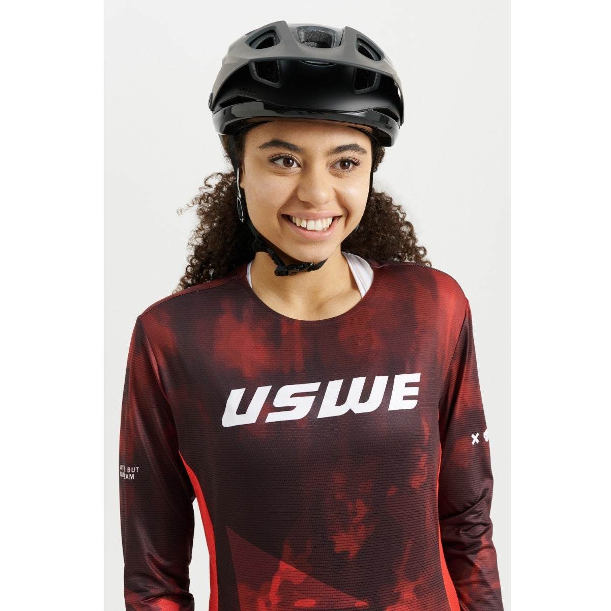 Dames USWE LUFTIG MTB Lange Mouw Trui Rood